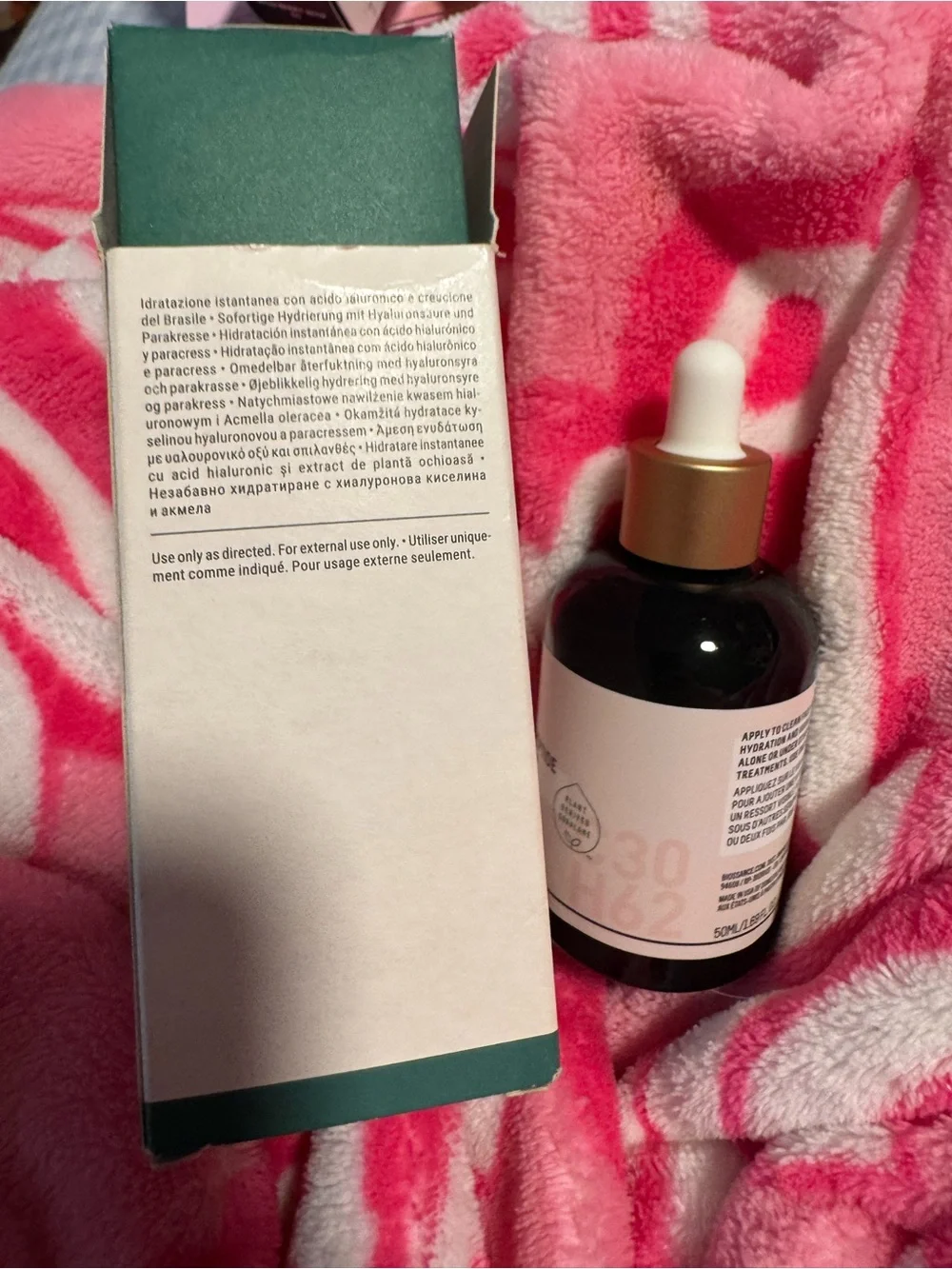BIOSSANCE Squalane + Copper Peptide Rapid Plumping Serum Full Size New In Box
